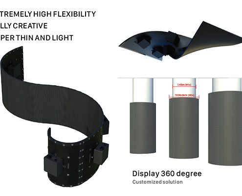 outdoor flexible led display module