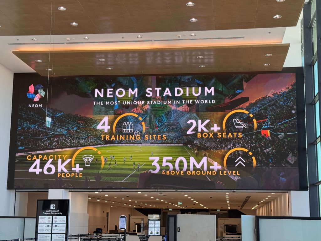 JR Visual Delivered High Quality LED Display to NEOM BAY Airport 7