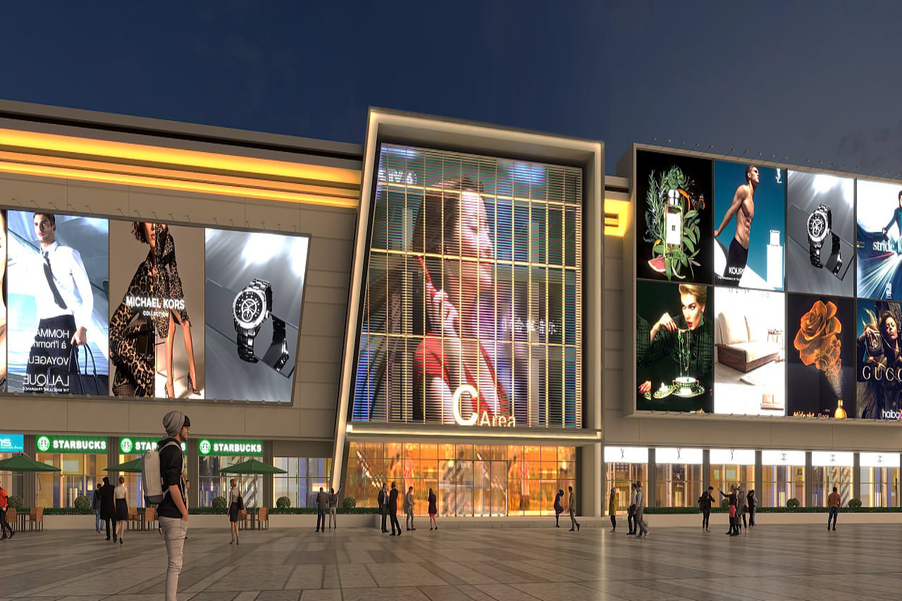 outdoor LED display for retail storefronts and stores