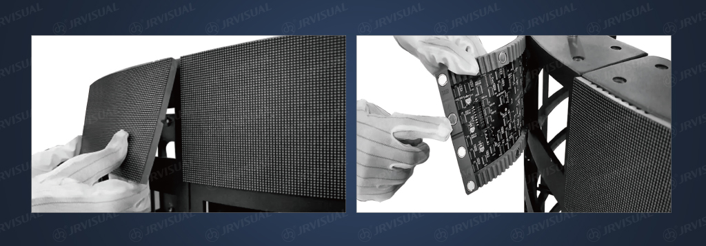 Curved Mechanical Installation of Flexible LED Displays 2-5