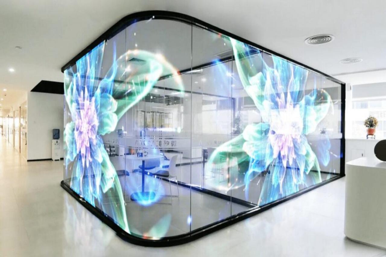 How to determine the size of the See through LED display to enhance the visual effect of the store?