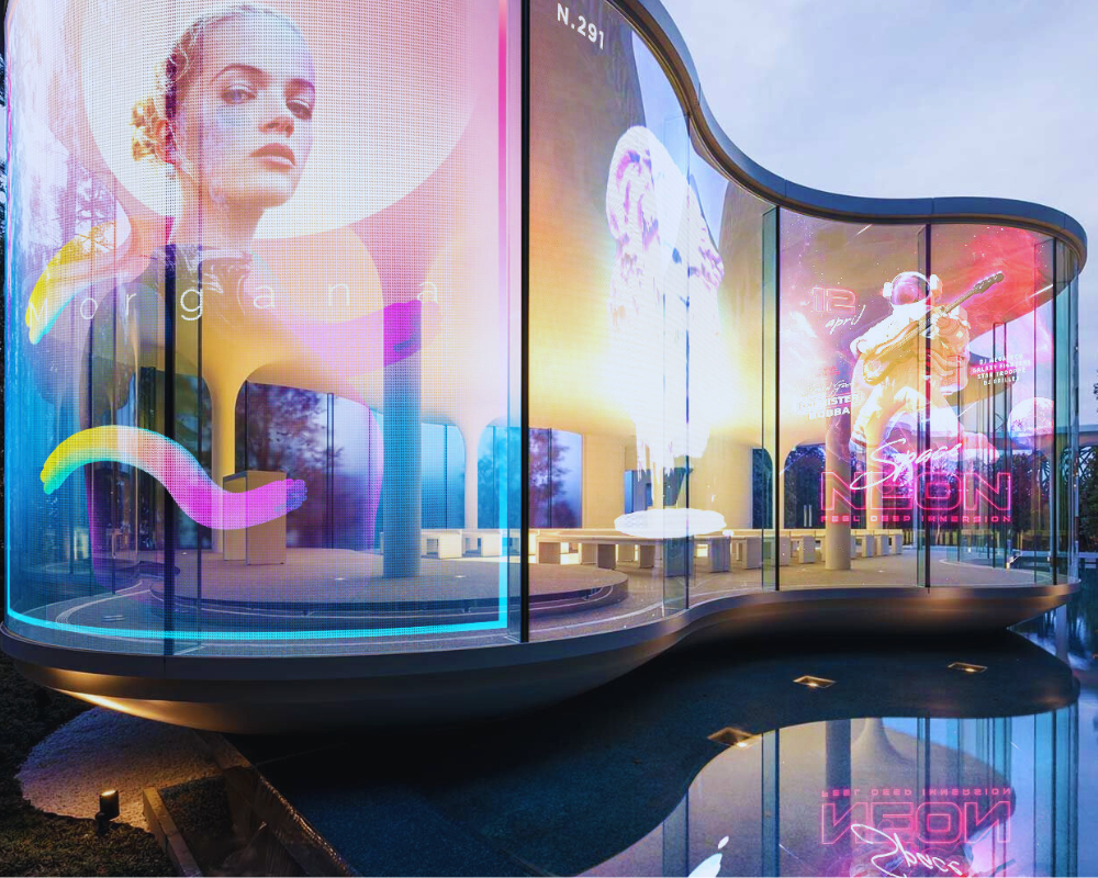 Size of transparent LED display