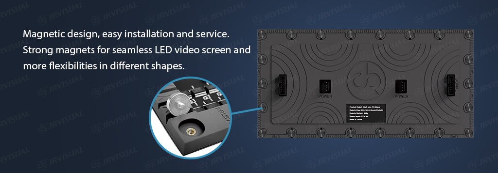 Strong Magnetic Design of Indoor Flexible LED Modules