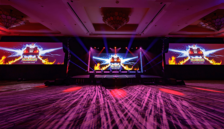 The Importance of Ceiling and Stacking Installations for Rental LED Displays for Indoor Events