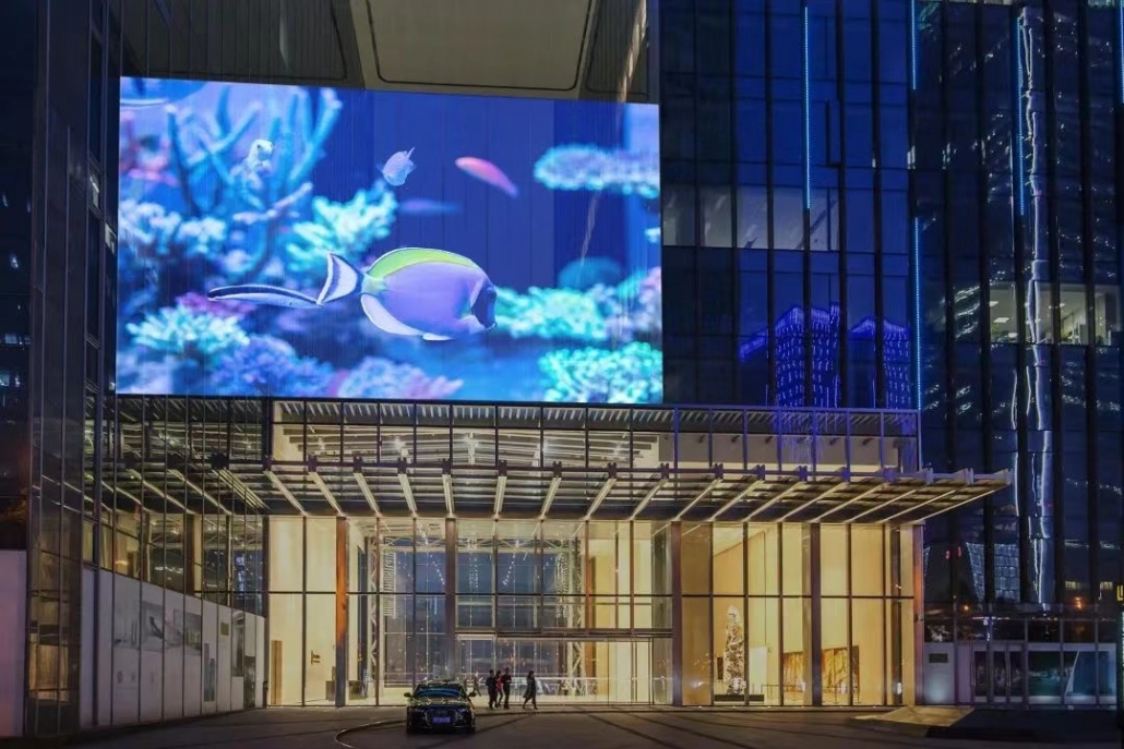 The three core types of transparent LED display are film, glass, and mesh