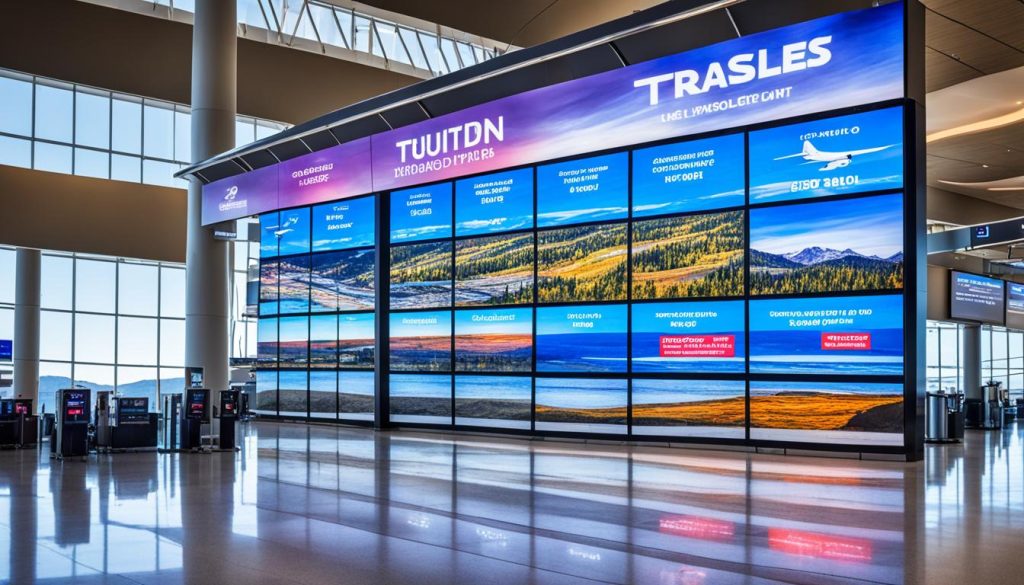 Why do airports need a kinetic LED display