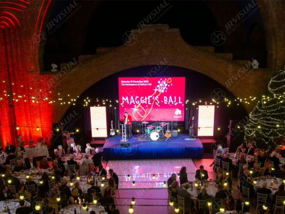 Renaissance at Kelham Hall weding led display3