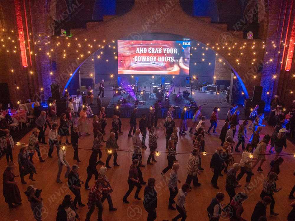 Renaissance at Kelham Hall weding led display6