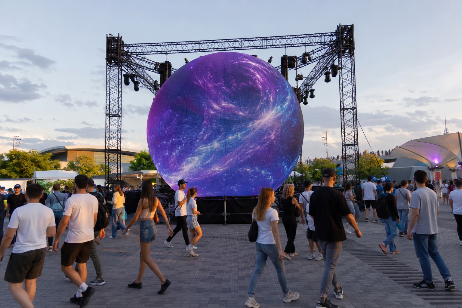Outdoor LED Spheres