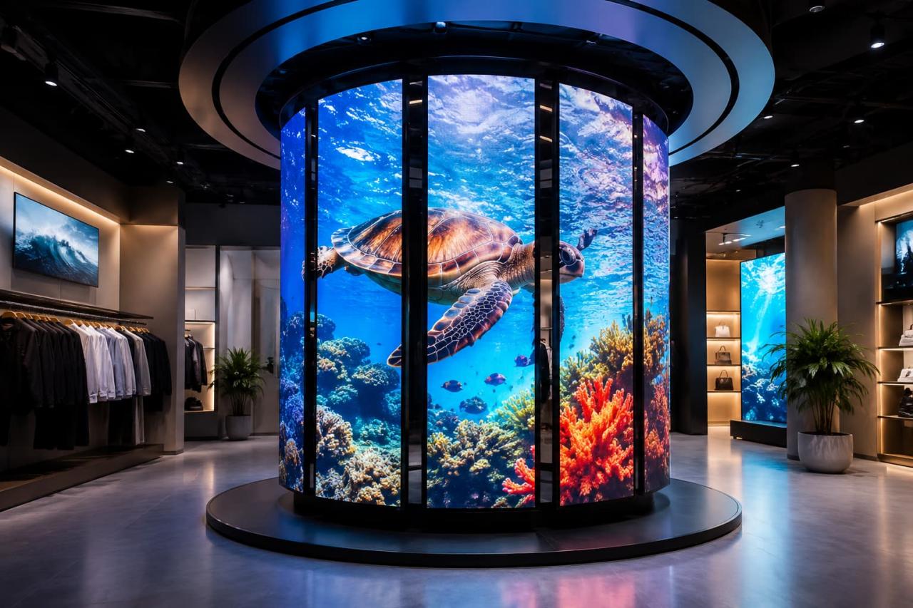 360 Degree Rotating LED Screen2
