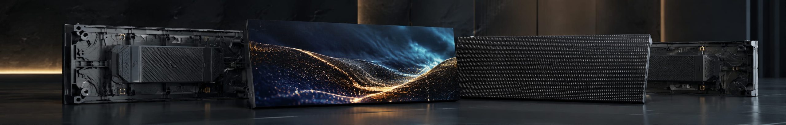COB curved display product structure image