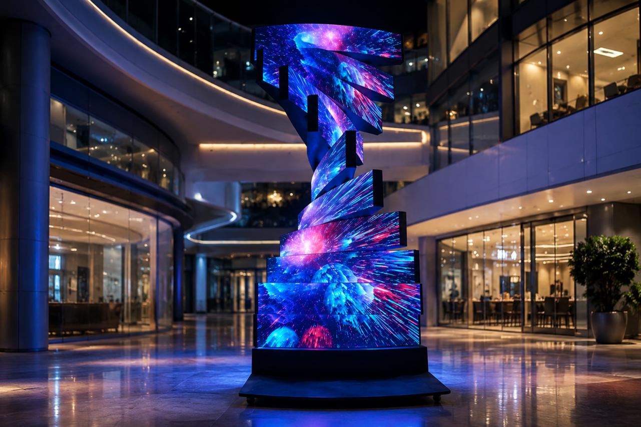 360 Rotating LED Screen