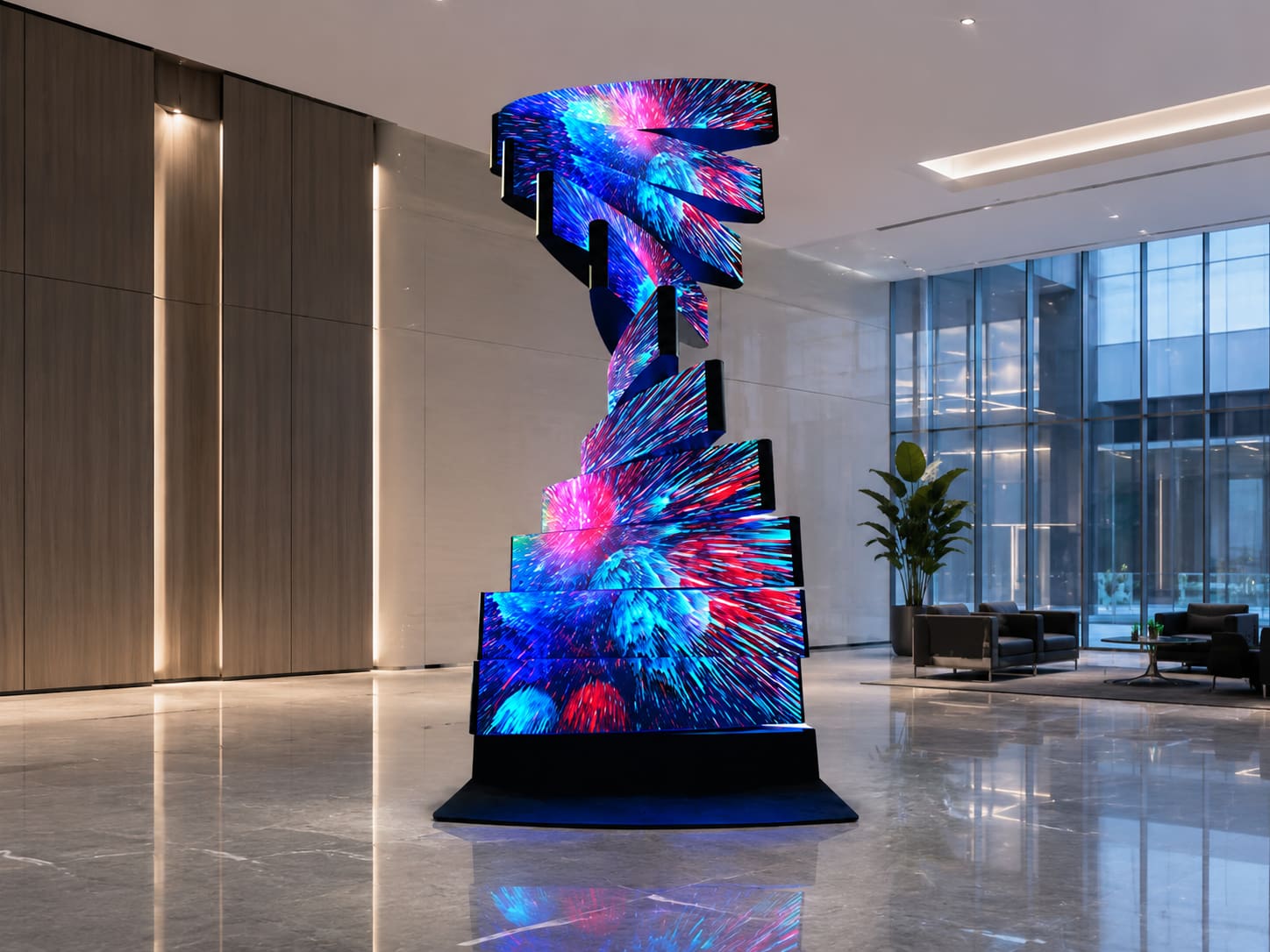 DNA rotating LED screen56