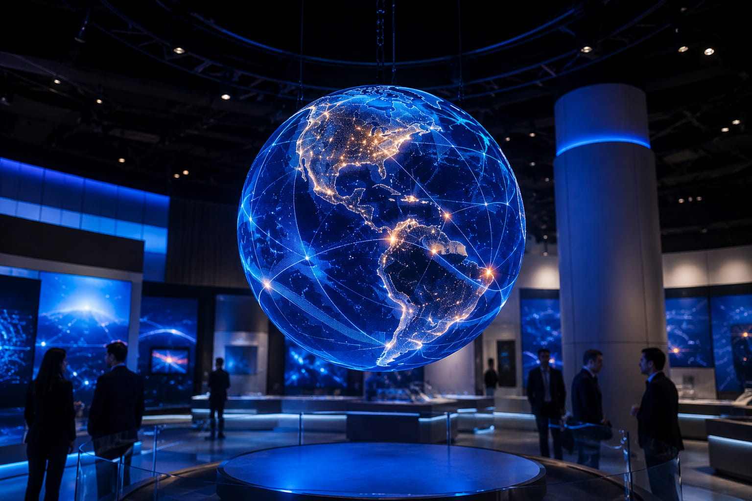 Indoor Hanging LED Sphere Display