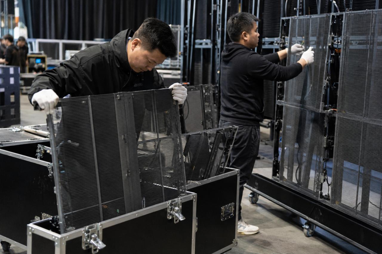 Glass-mounted LED film1