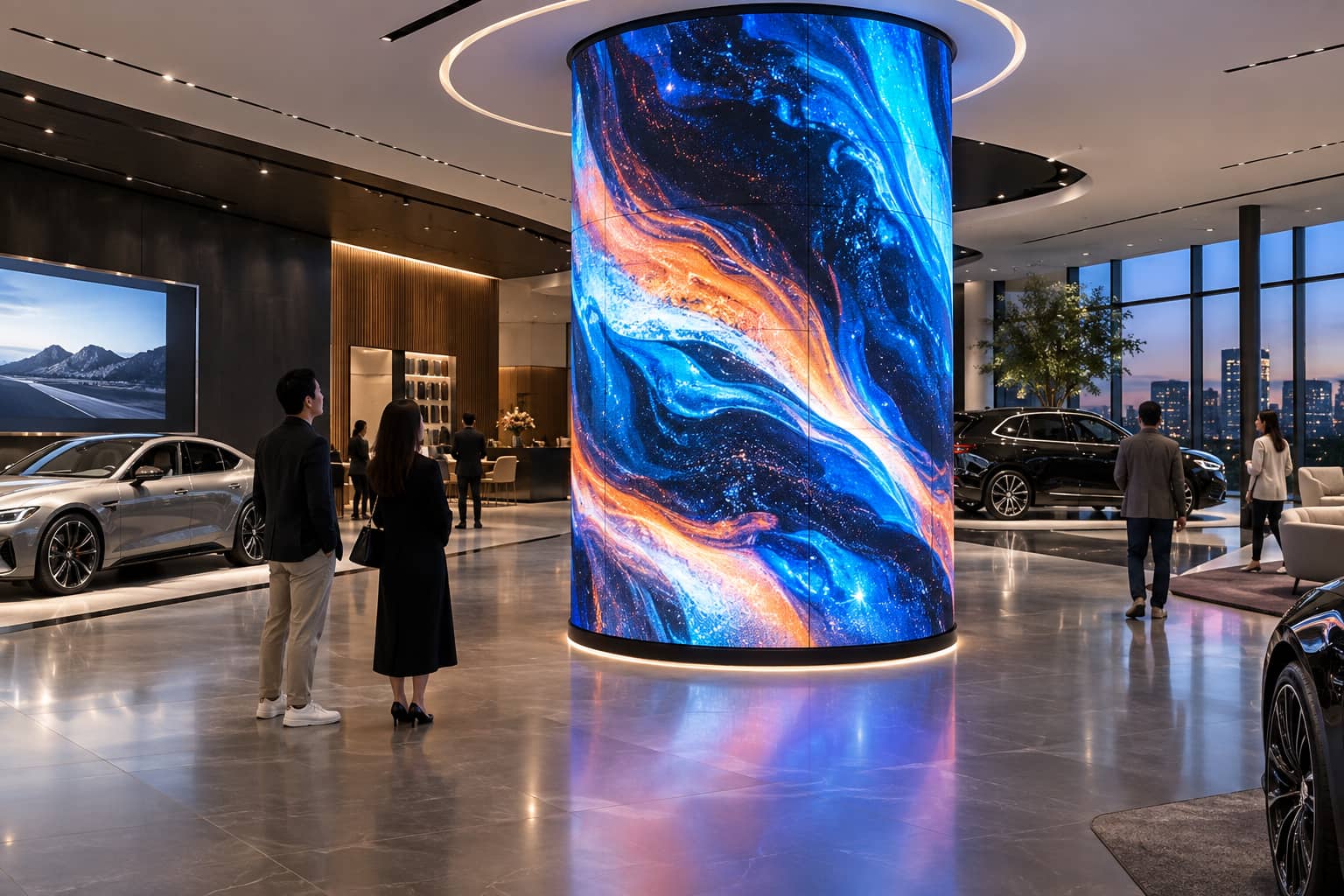 flexible LED display curvature3