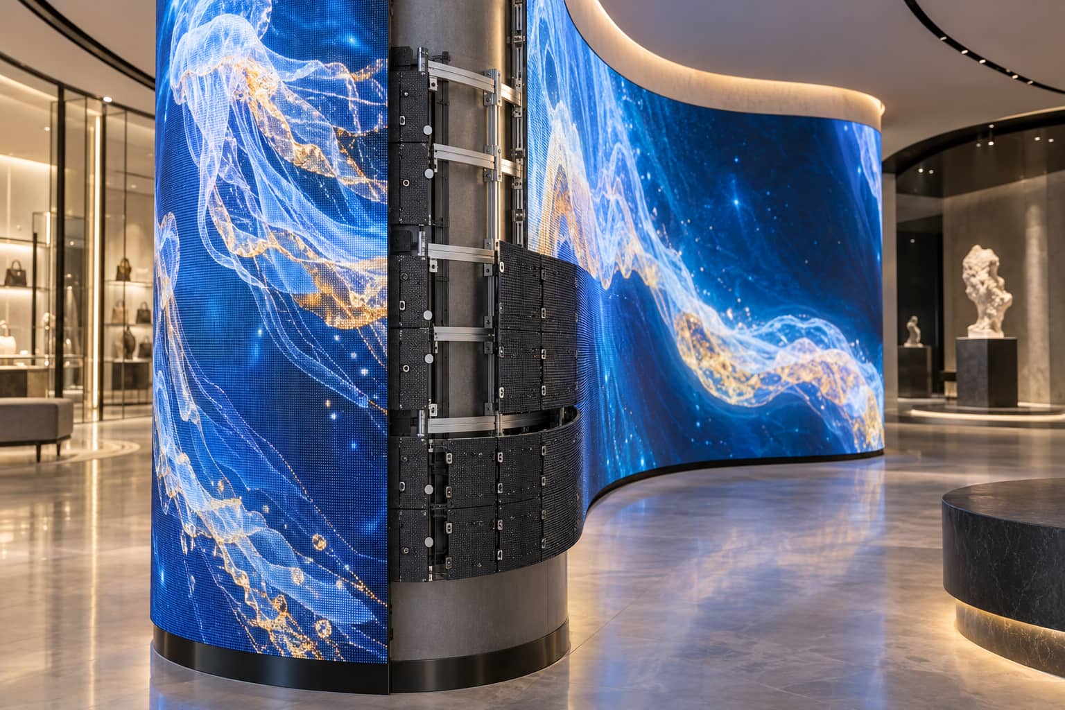 flexible LED screen for irregular shapes1