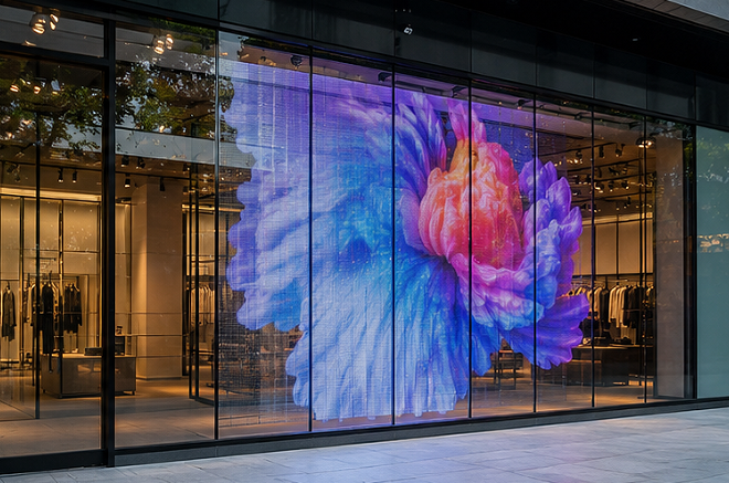 transparent LED film display 15