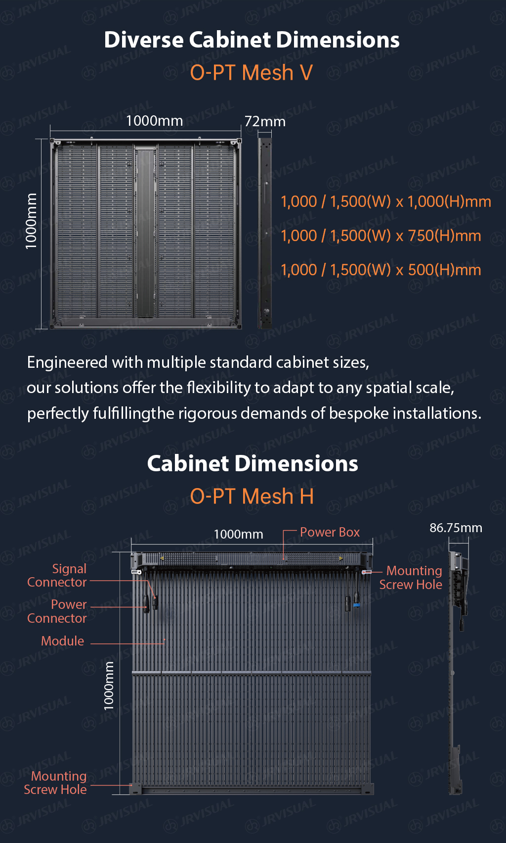 O-PT Mesh Series Features