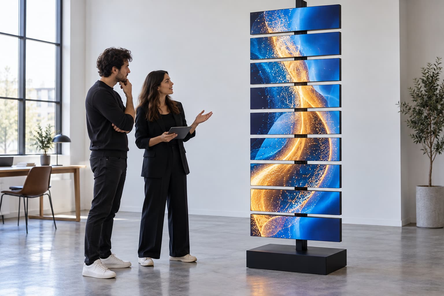 rotating LED display content handoff 2